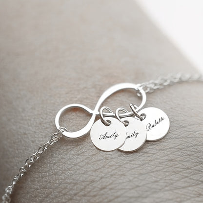 Infinity Name Charm Bracelet