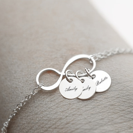 Infinity Name Charm Bracelet