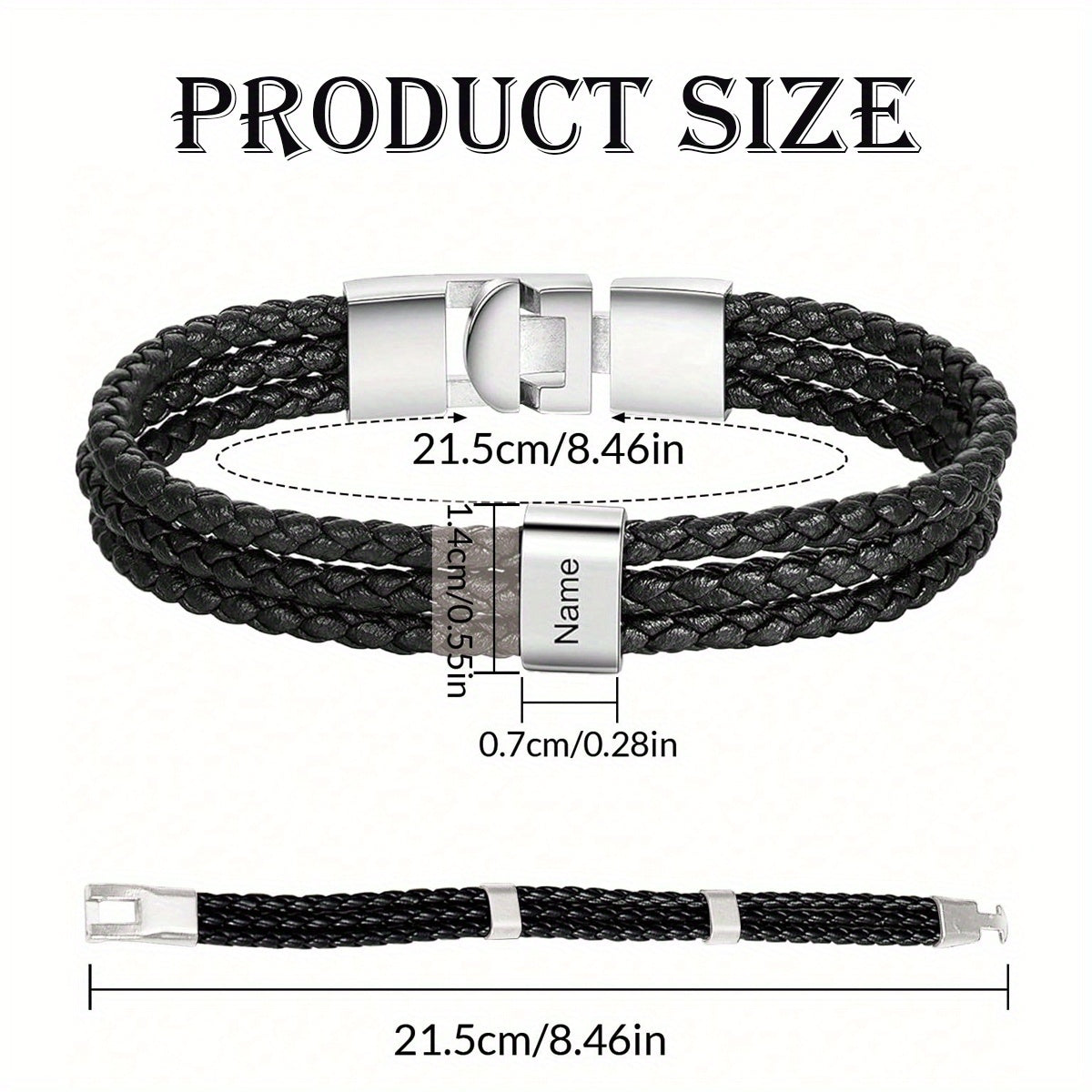 My People Braided Name Band