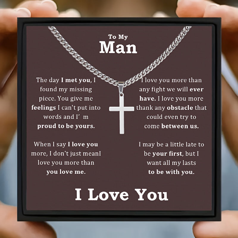 To My Man – Cross Necklace