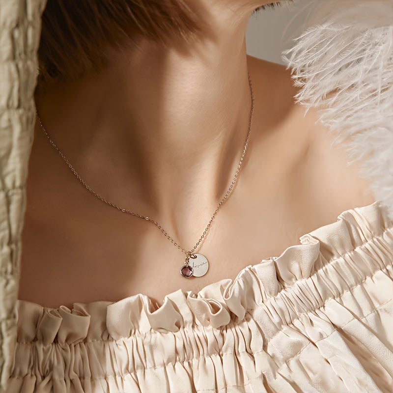 Gemstone Signature Birthstone Necklace