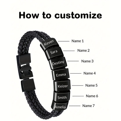 My People Braided Name Band