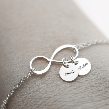 Infinity Name Charm Bracelet