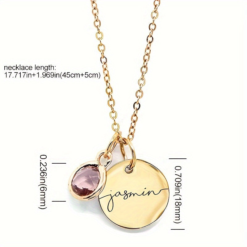 Gemstone Signature Birthstone Necklace