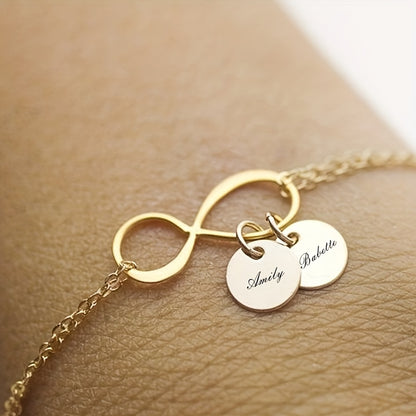 Infinity Name Charm Bracelet