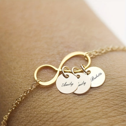 Infinity Name Charm Bracelet