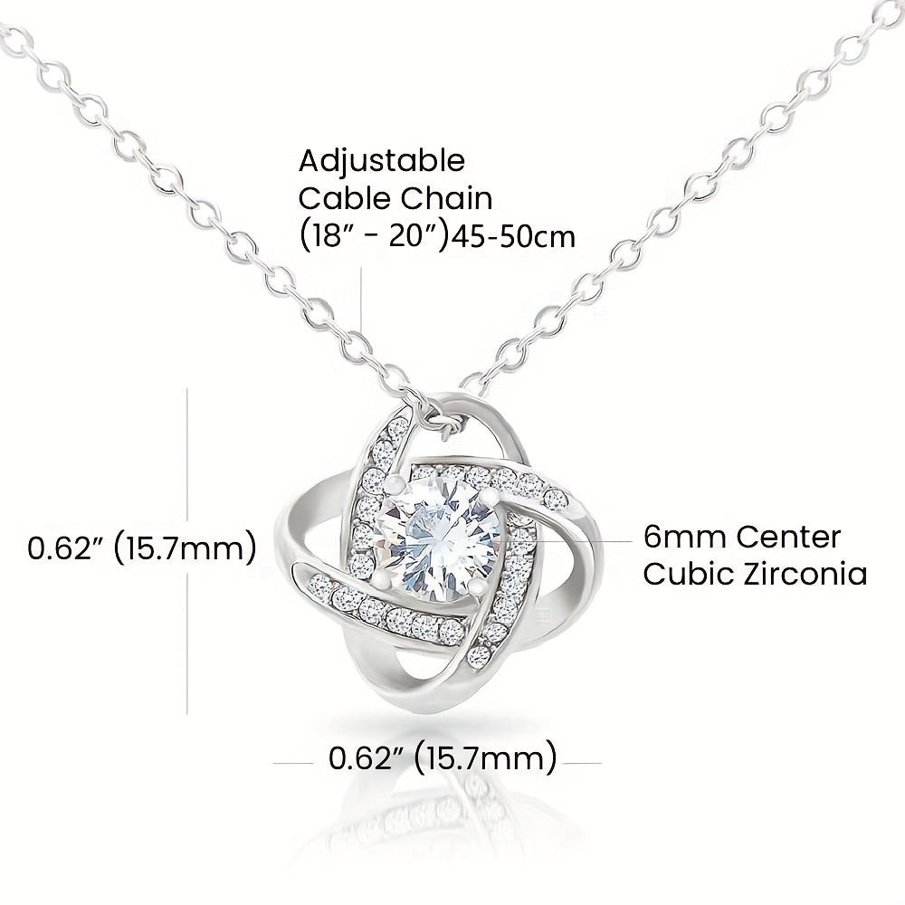 To My Beautiful Mom – Love Knot Necklace