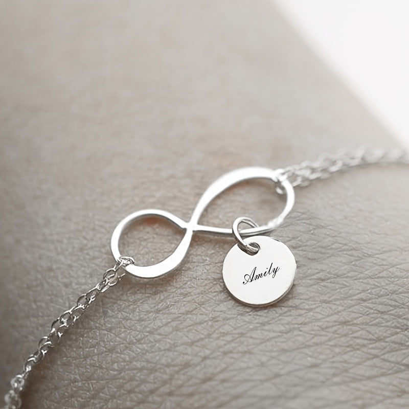 Infinity Name Charm Bracelet
