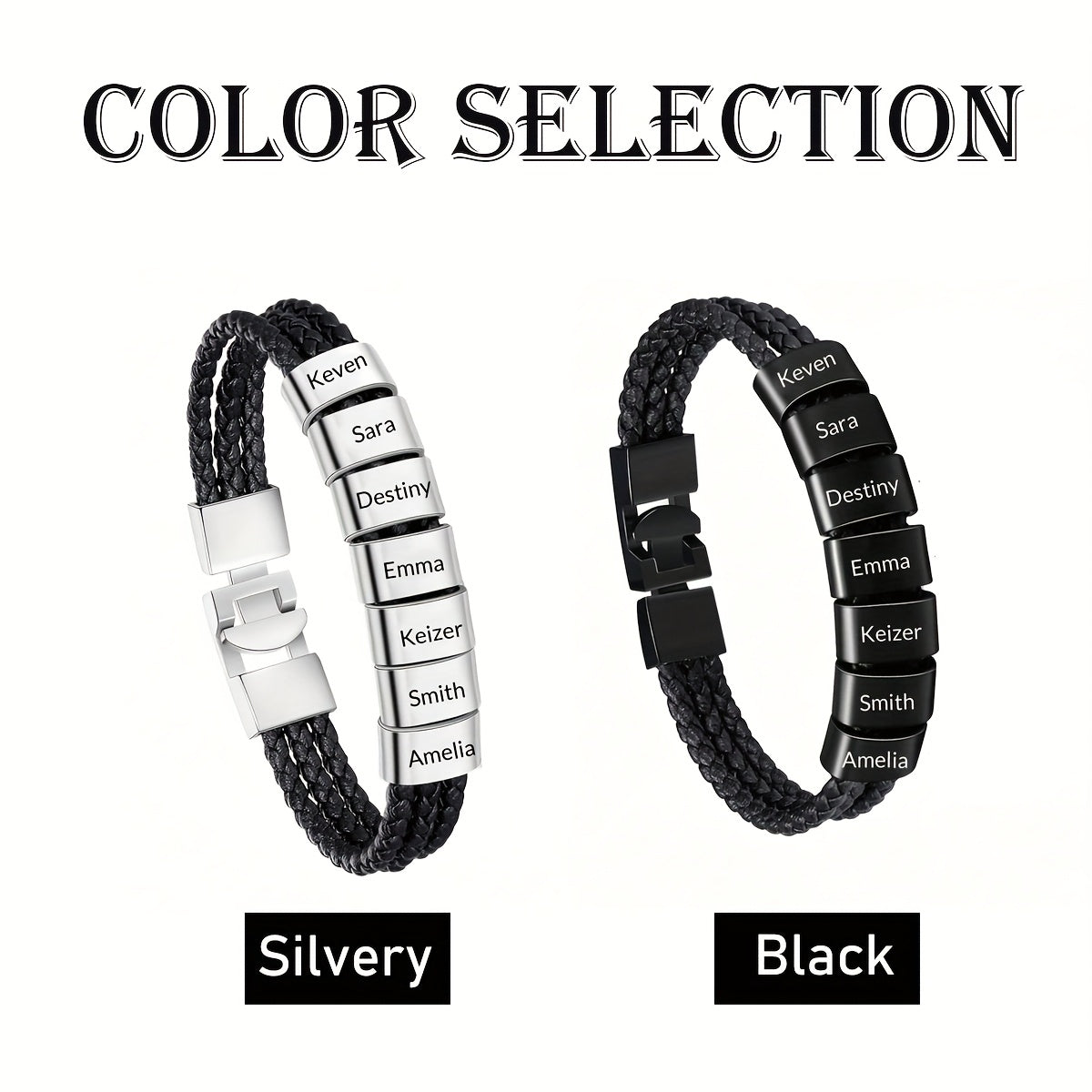 My People Braided Name Band