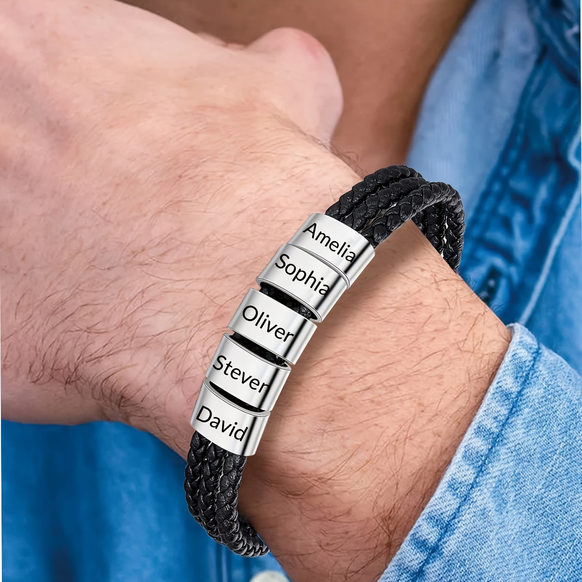 My People Braided Name Band