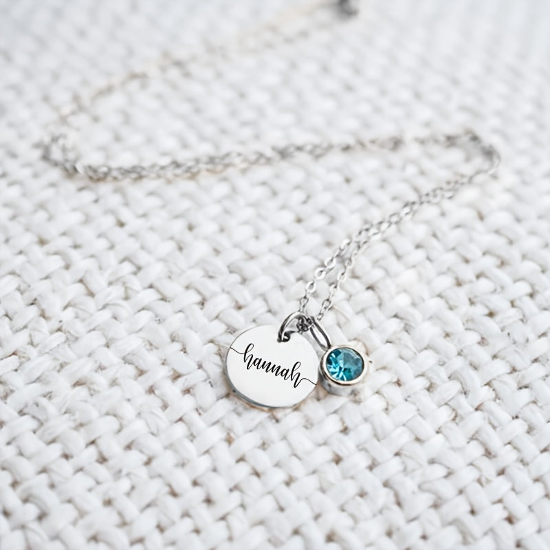 Gemstone Signature Birthstone Necklace