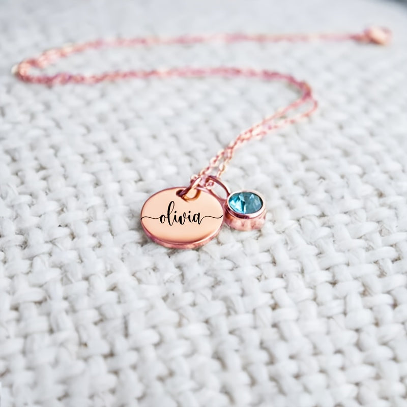 Gemstone Signature Birthstone Necklace